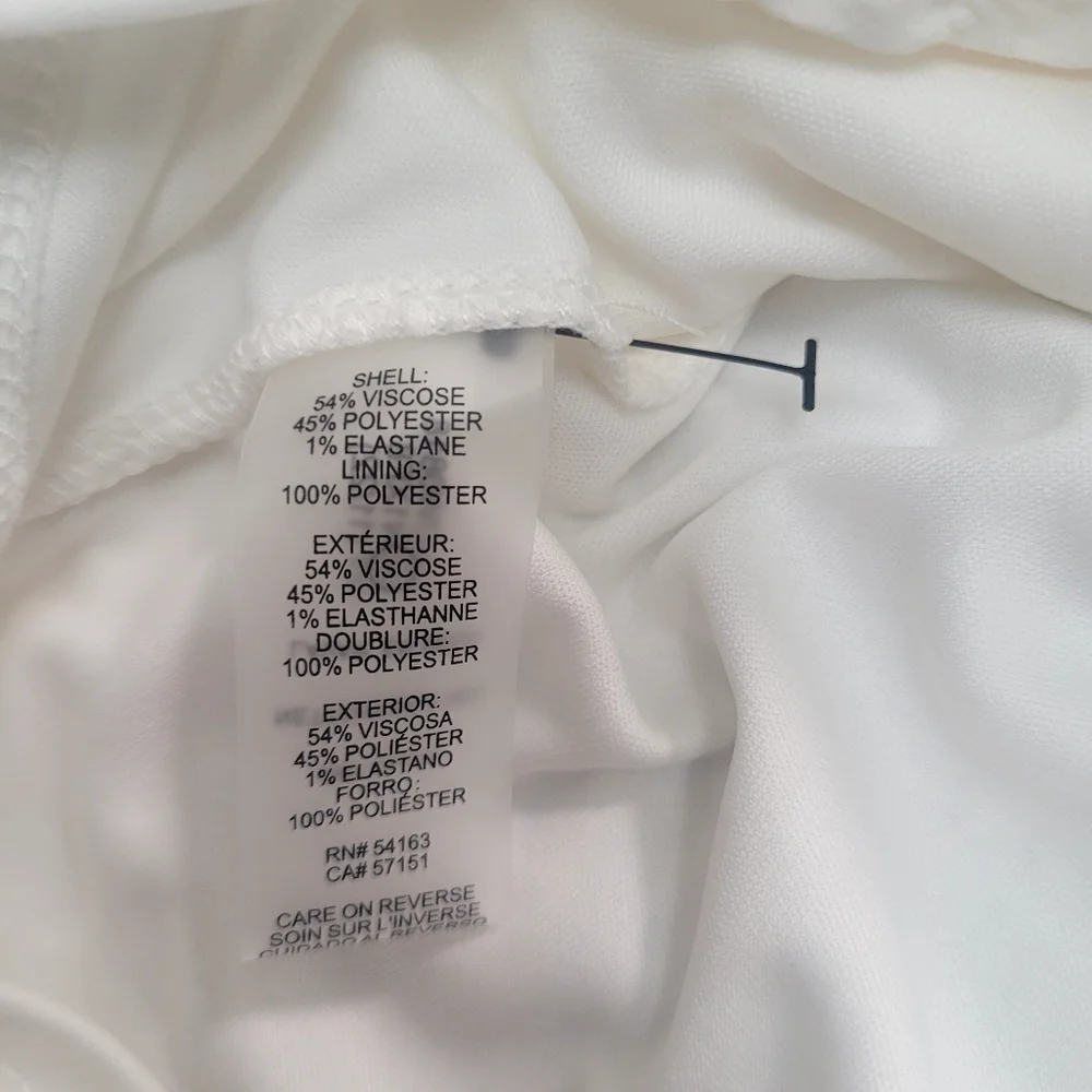 $Tommy Hilfiger White Flowy Dress,  Size 12 - Picture 5 of 10
